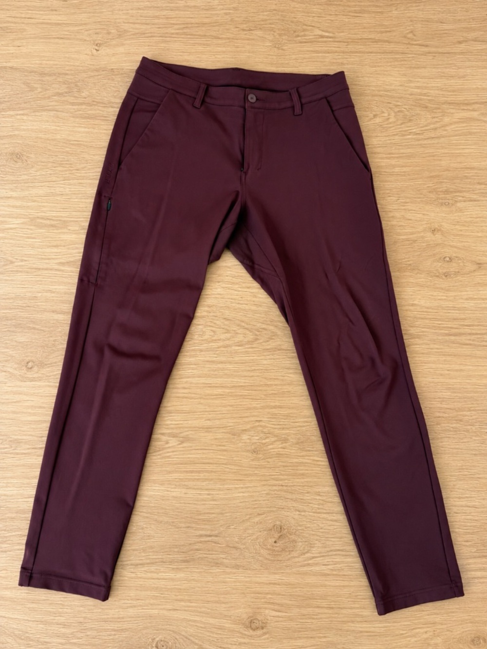 BYLT Basics Everyday Pant 2.0 Slim Fit Burgundy Men’s 33/30